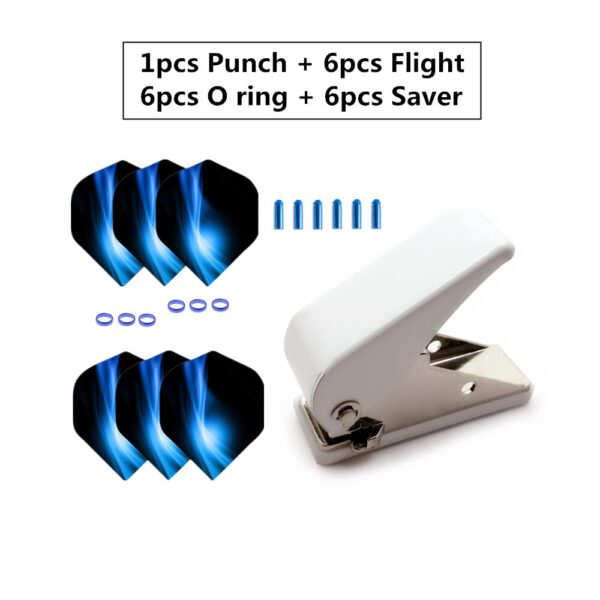 Professional Dart Flight Punch+50pcs Dart/'s Shaft Metal Ring Darts Accessory BQ